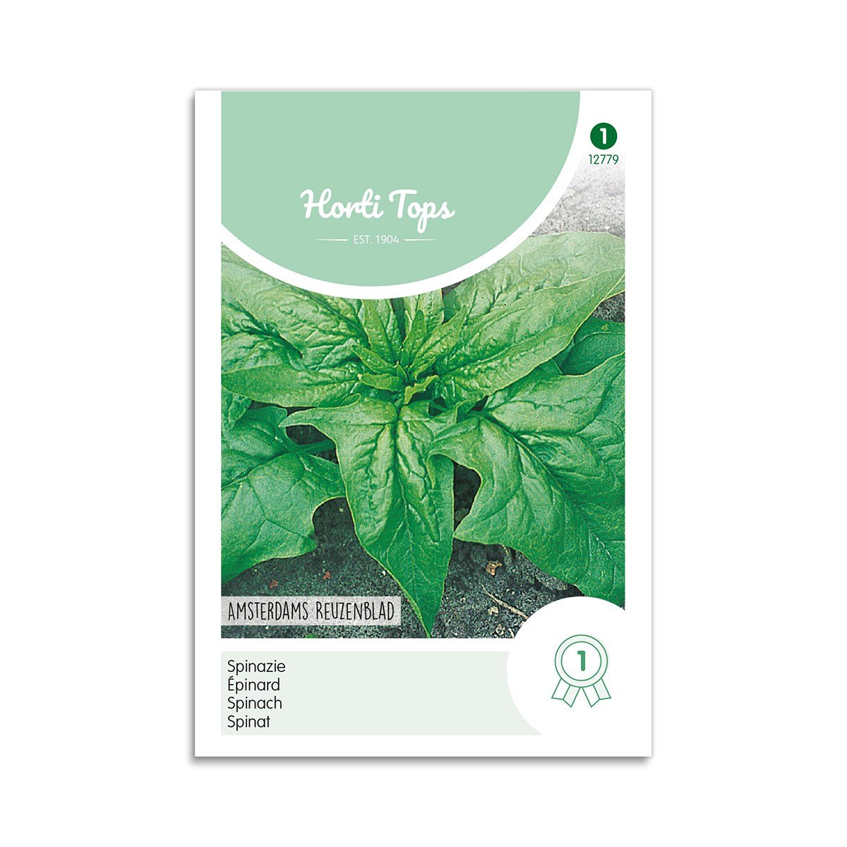 Horti Tops spinatfrø Amsterdams Reuzenblad Frøpose med Horti Tops Amsterdams Reuzenblad spinat
