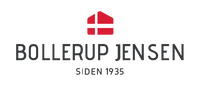 Bollerup Jensen logo med dansk flag og teksten "Siden 1935".