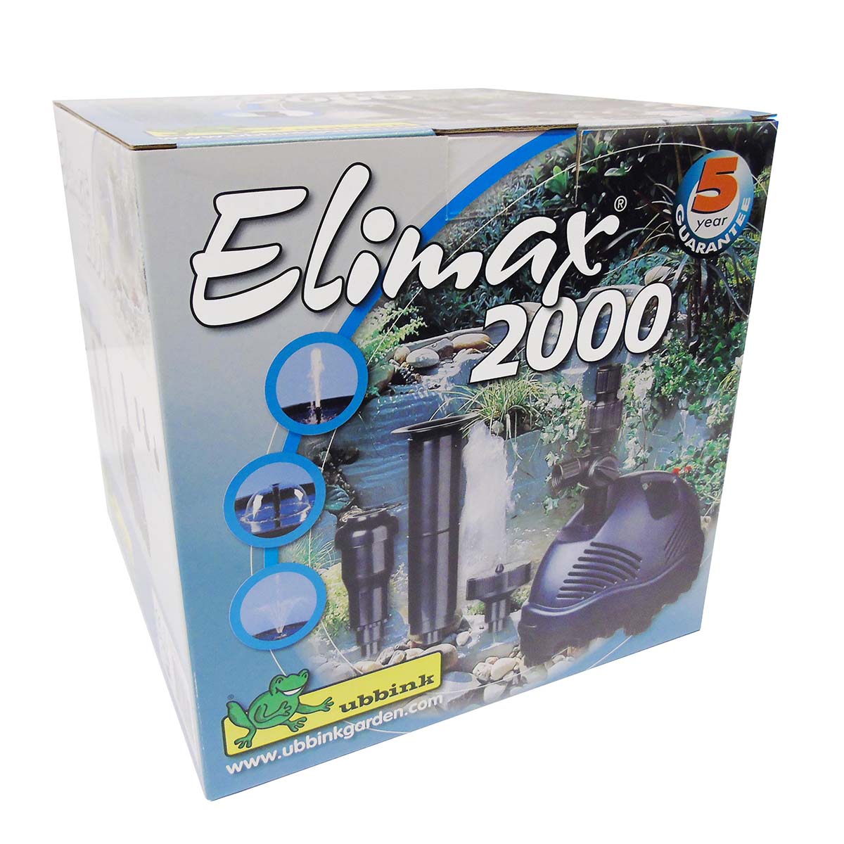 Ubbink Elimax 2000 havedamspumpe Ubbink Elimax 2000 pumpe til havedam med tilbehør