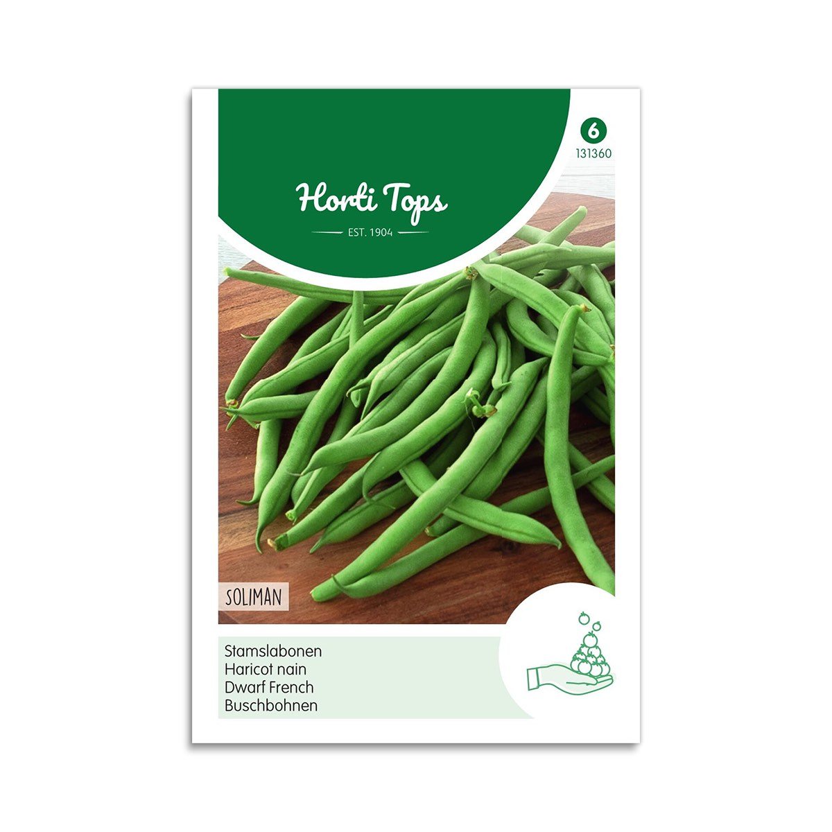Stangbønnefrø Soliman Horti Tops Pose med Soliman stangbønnefrø fra Horti Tops