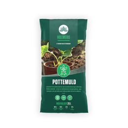 Holmebo Pottemuld 20 L – 120 poser | Allround pottemuld med NPK, lergranulat og Leca Holmebo Pottemuld 20 L, pakke med 120 poser – næringsrig allround pottemuld til krukker, stauder, altan- og stueplanter med afbalanceret NPK-gødning, mikronæringsstoffer, lergranulat og Leca for bedre struktur og fugtretention