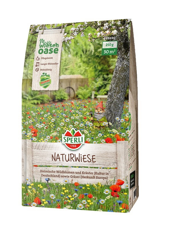 Sperli natureng frø til vilde blomster, 250 g Sperli natureng frøblanding til farverig blomstereng