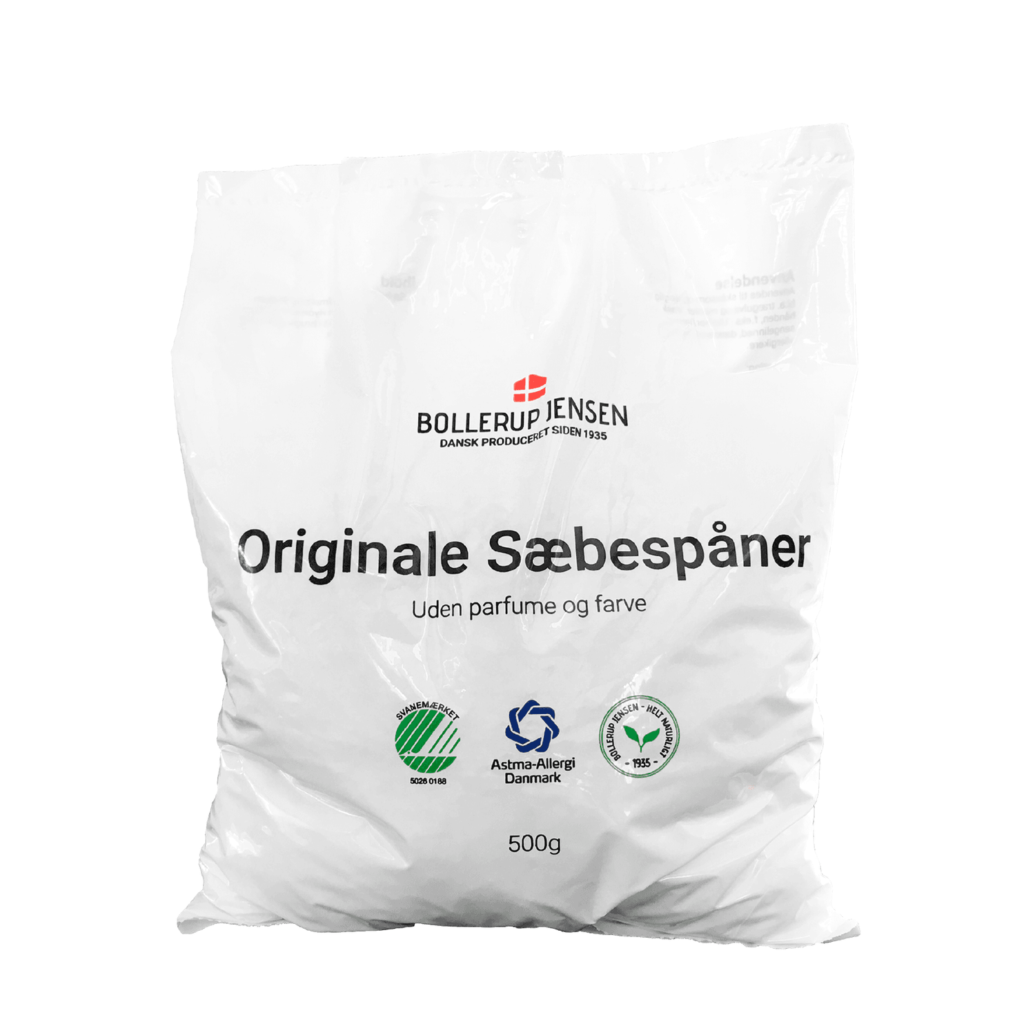 Pose med Bollerup Jensen originale sæbespåner 500 g