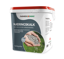 Næringskalk med økologisk hønsegødning 15 kg Spand med Farmergødning næringskalk til haven