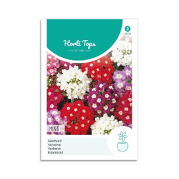 Horti Tops verbena frø, farvemix Frøpose med farvede verbena blomster mix