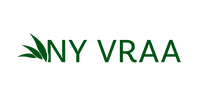 NY VRAA logo med grønt bladmotiv Logo: NY VRAA i grøn tekst med bladmotiv til venstre
