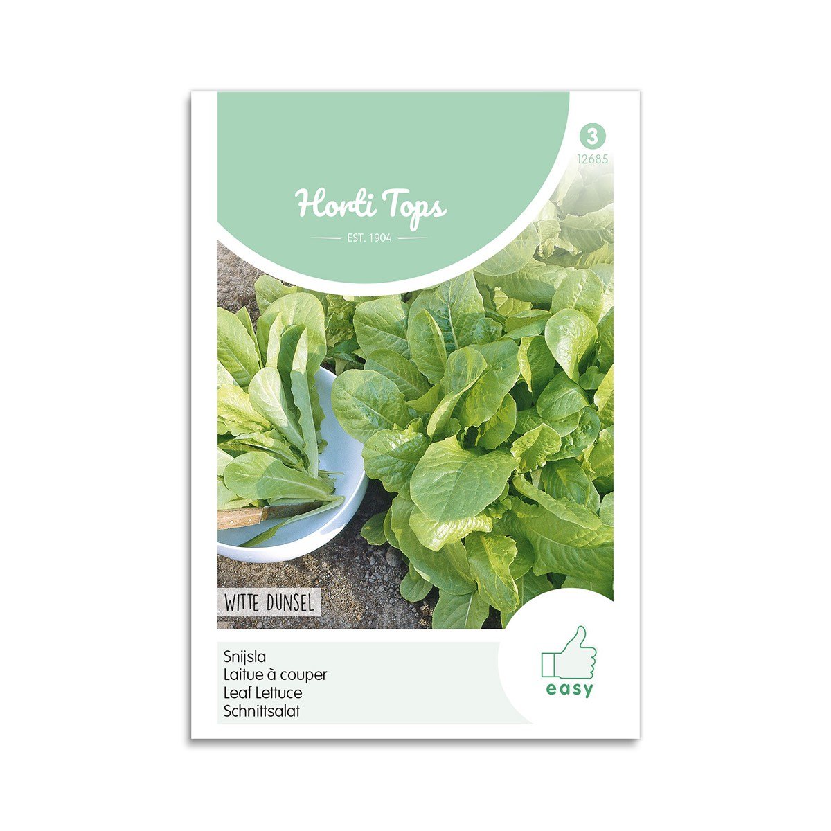 Horti Tops snittesalat Witte Dunsel frø Frøpose med Horti Tops snittesalat Witte Dunsel