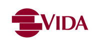 VIDA-logo i vinrød - virksomhedslogo VIDA-logo i vinrød på transparent baggrund