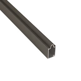 Aluprofil i sort til LED-strips Sort aluminium profil til LED-lysstrips