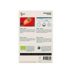 Buzzy økologiske tomatfrø Matina Buzzy Organic Seeds tomatfrø Matina bagside