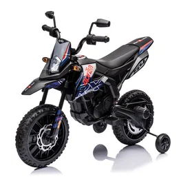 Aprilia el-motorcykel til børn – NORDIC PLAY Speed blå med 50W motor, Bluetooth og støttehjul Aprilia el-motorcykel NORDIC PLAY Speed i blå til børn 3-8 år, 50W motor (1 x 10,8V), topfart ca. 6 km/t, forlygte, musik og Bluetooth samt aftagelige støttehjul