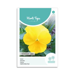 Horti Tops stedmoderblomst Coronation Gold Frøpose med gul Coronation Gold stedmoderblomst