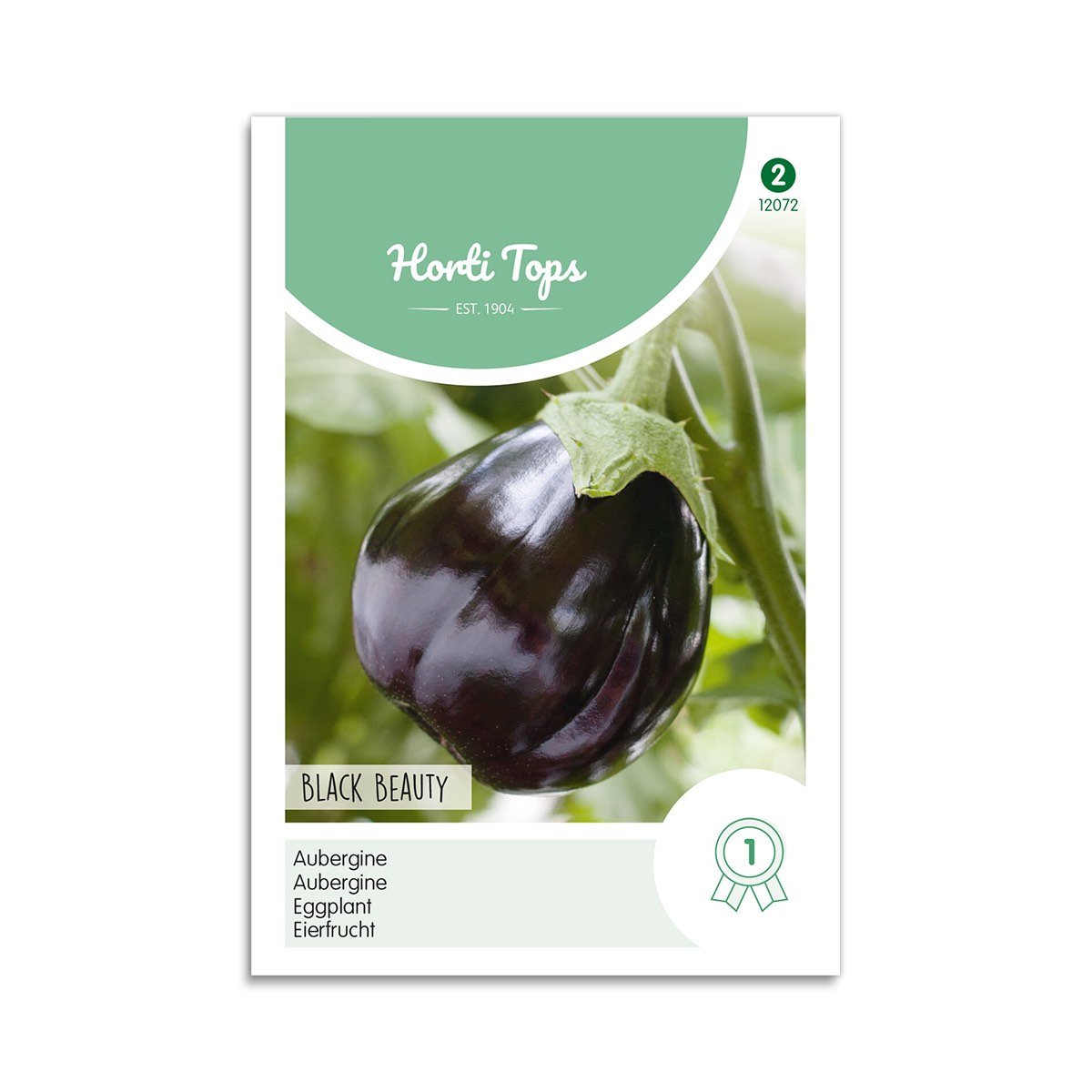Frø til aubergine Black Beauty fra Horti Tops