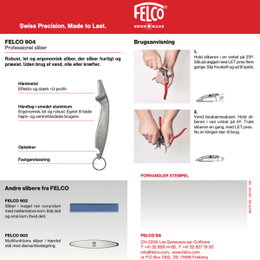 FELCO 904 ergonomisk sliber til hurtig, præcis skærpning