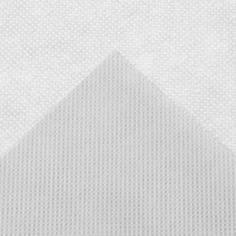 Hvidt nonwoven stof med struktur Nærbillede af hvidt nonwoven stof med mønster