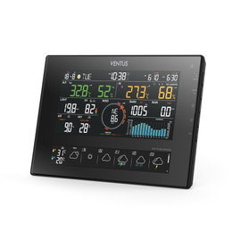 VENTUS digital vejrstation med farvedisplay VENTUS avanceret vejrstation med stort farvedisplay