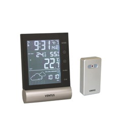VENTUS trådløs vejrstation med sensor VENTUS digital vejrstation med ekstern sensor
