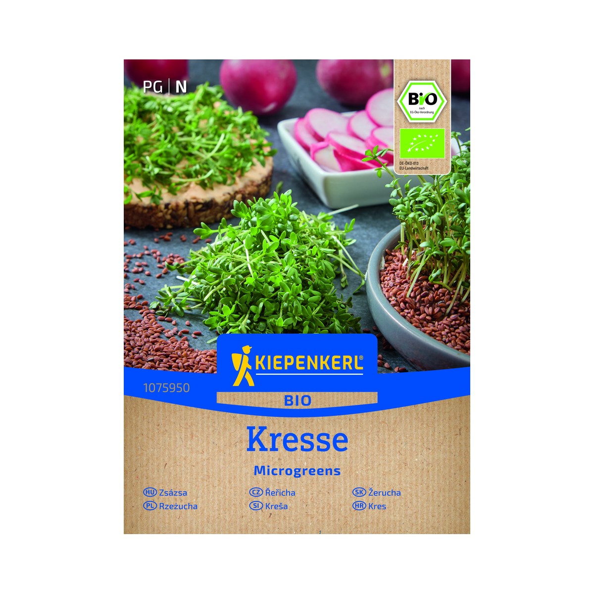 Økologiske Mikrogrøntfrø Karse - 60 g