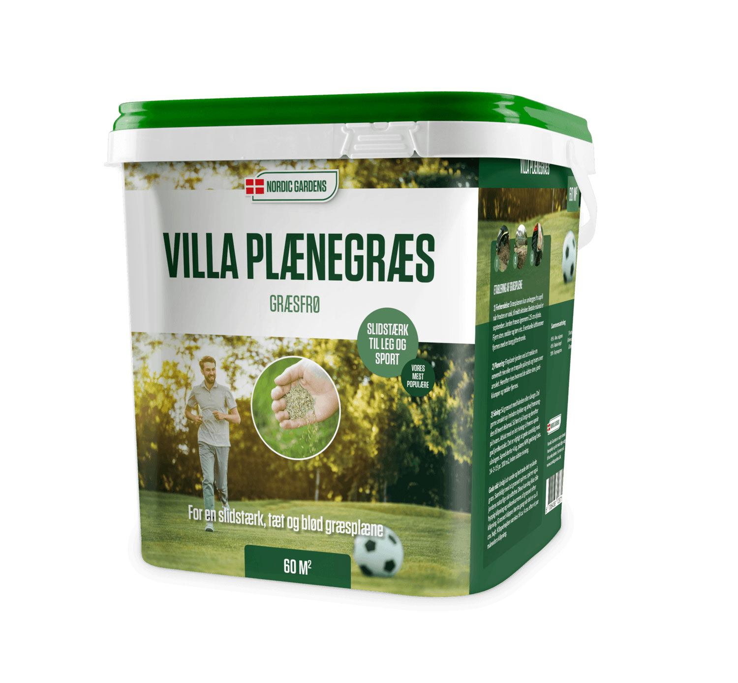 Villa plænegræs frø til slidstærk og tæt græsplæne