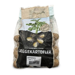 Pose med statskontrollerede Asparges læggekartofler