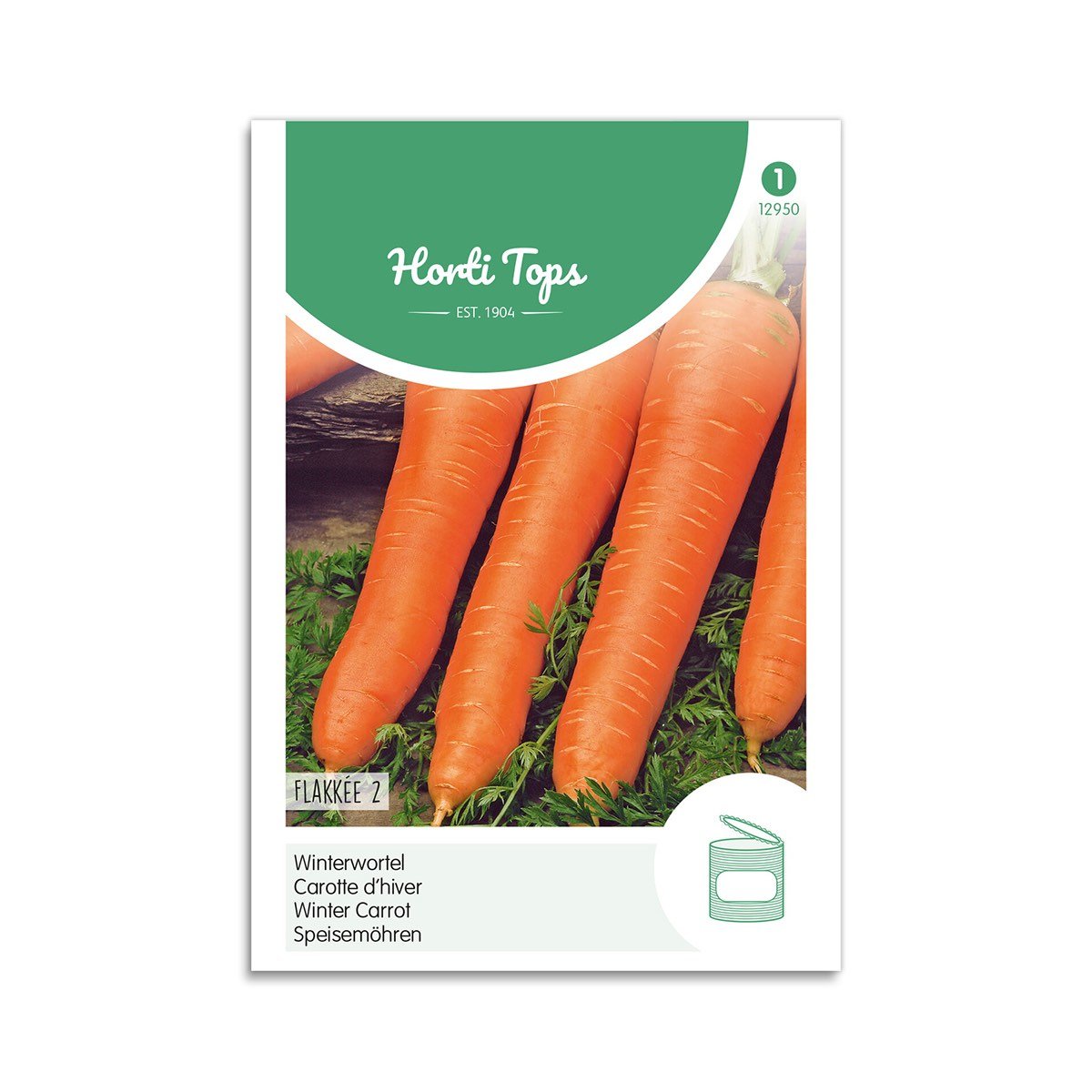 Gulerodsfrø Horti Tops Flakkee 2 Pose med Horti Tops Flakkee 2 gulerodsfrø