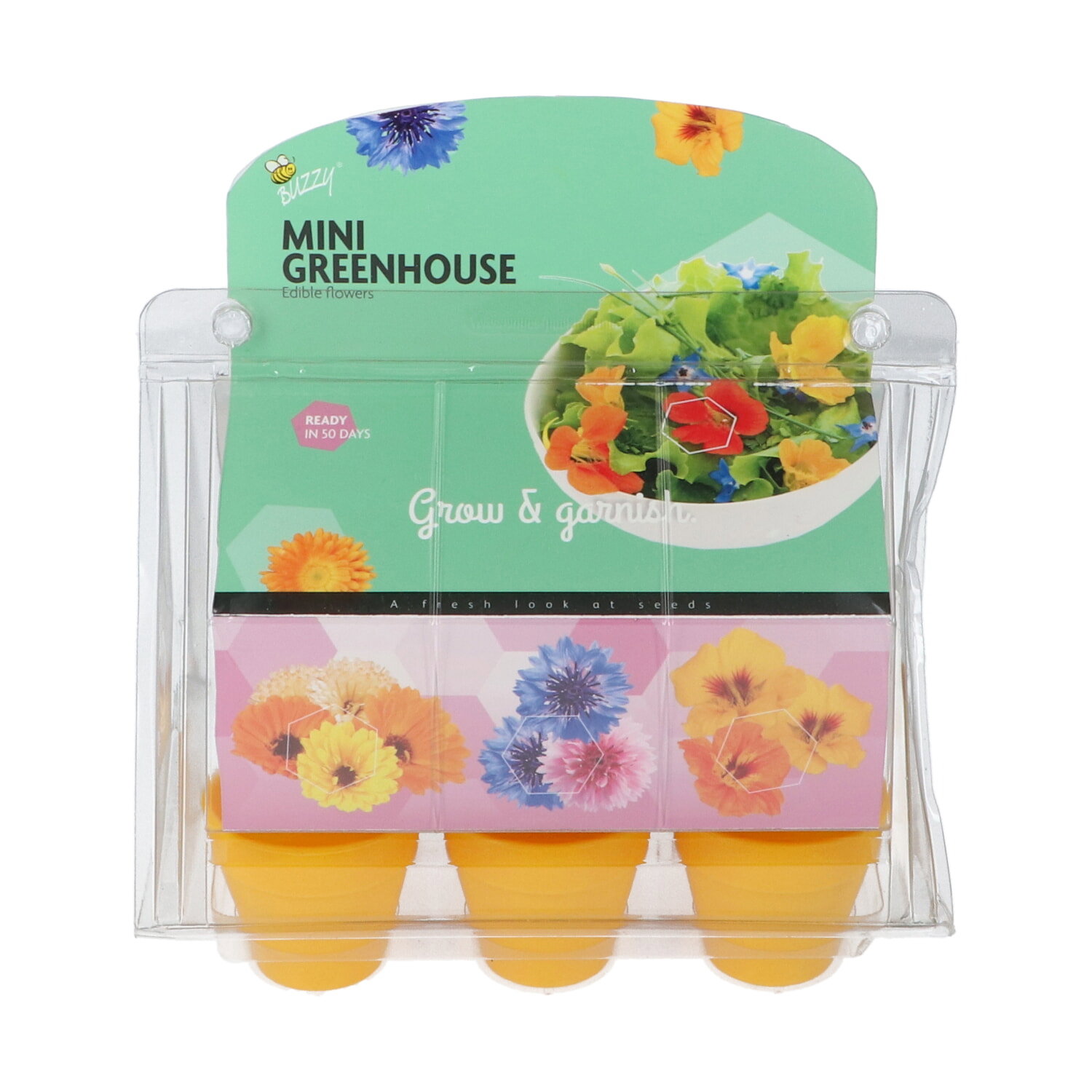 Buzzy mini drivhus til dyrkning af spiselige blomster