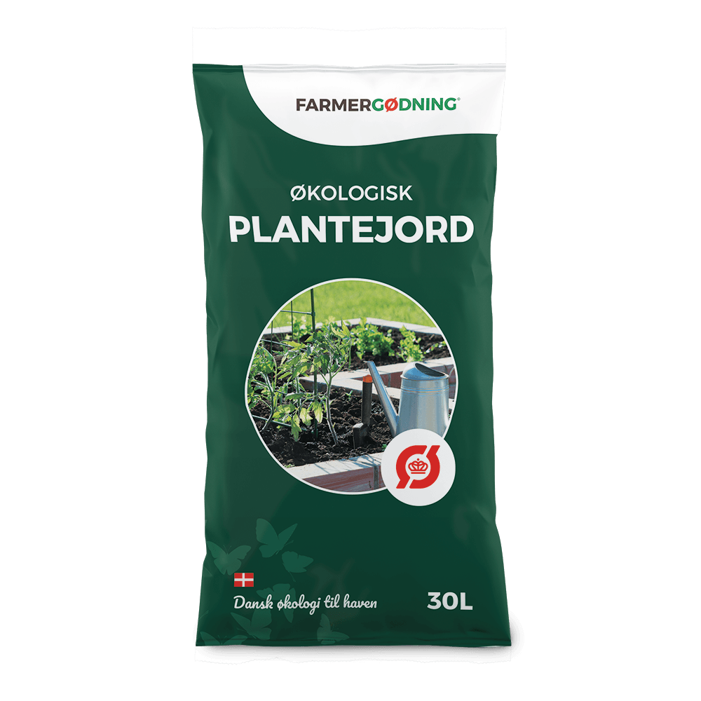 Sæk med Farmergødning økologisk plantejord 30L