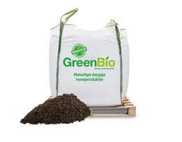Stor bigbag GreenBio havejord på palle