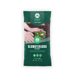 Sæk Holmebo blomsterjord med Osmocote, 40 liter