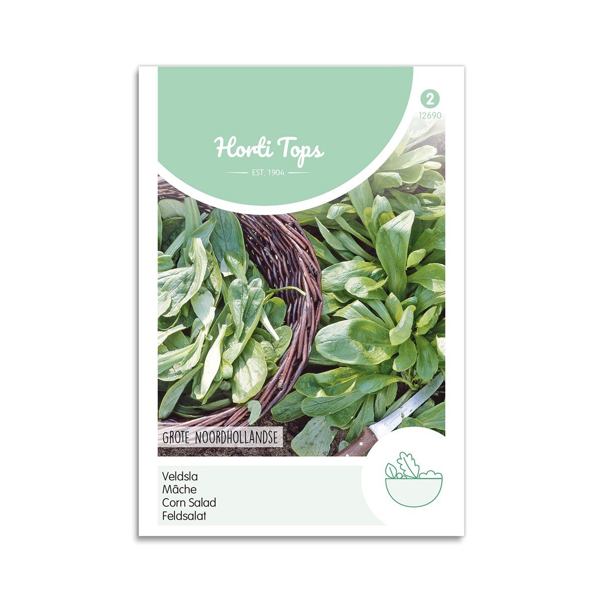 Horti Tops vårsalat frø Grote Noordhollandse Pose med Horti Tops vårsalatfrø Grote Noordhollandse