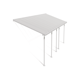 Hvid pergola markise til terrasse Hvid fritstående pergola markise med stolper