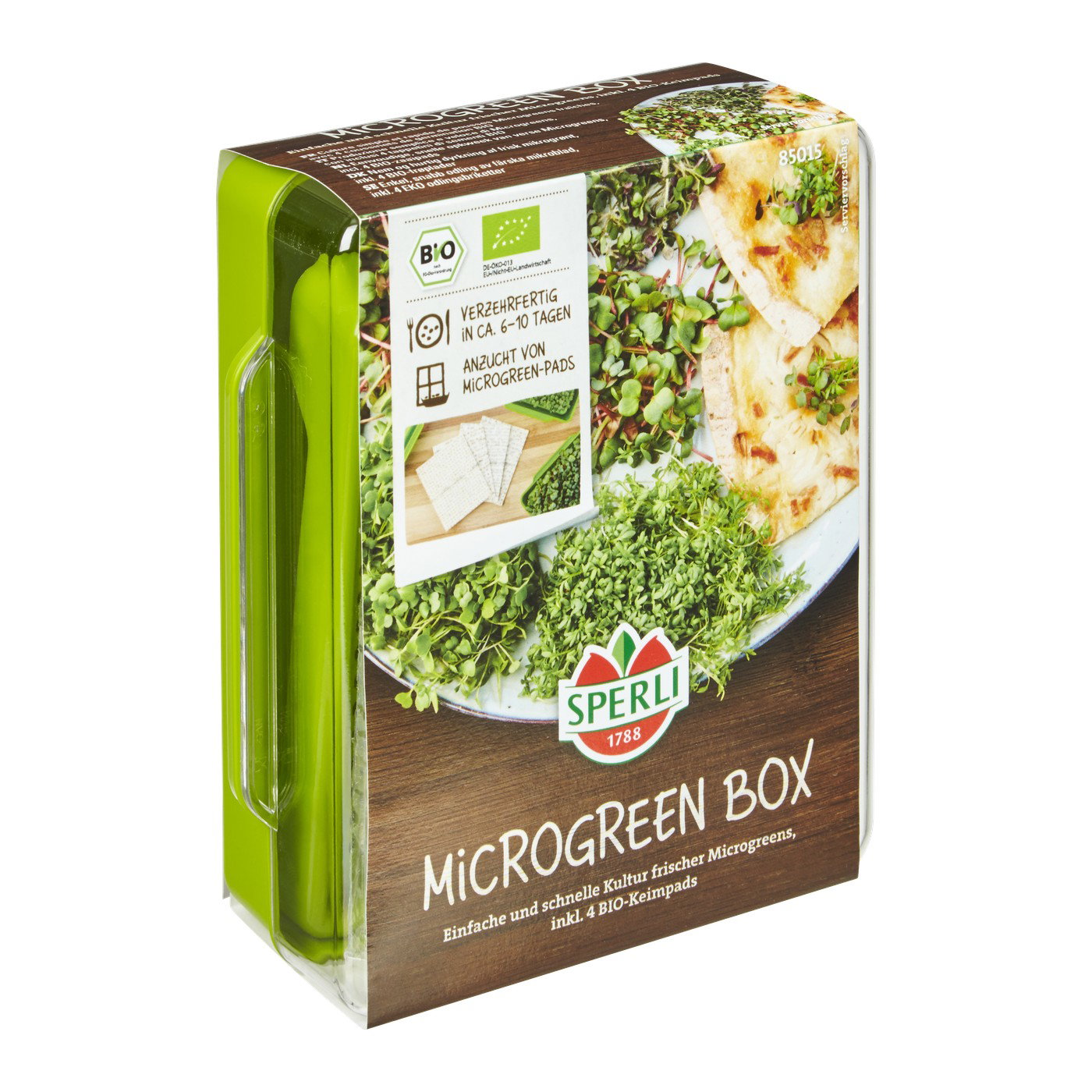 Mikrogrønt Dyrkningsboks – 4 Økologiske Sorter 