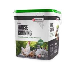 Nordic Gardens organisk hønsegødning 5 liter Spand med Nordic Gardens organisk hønsegødning 5L