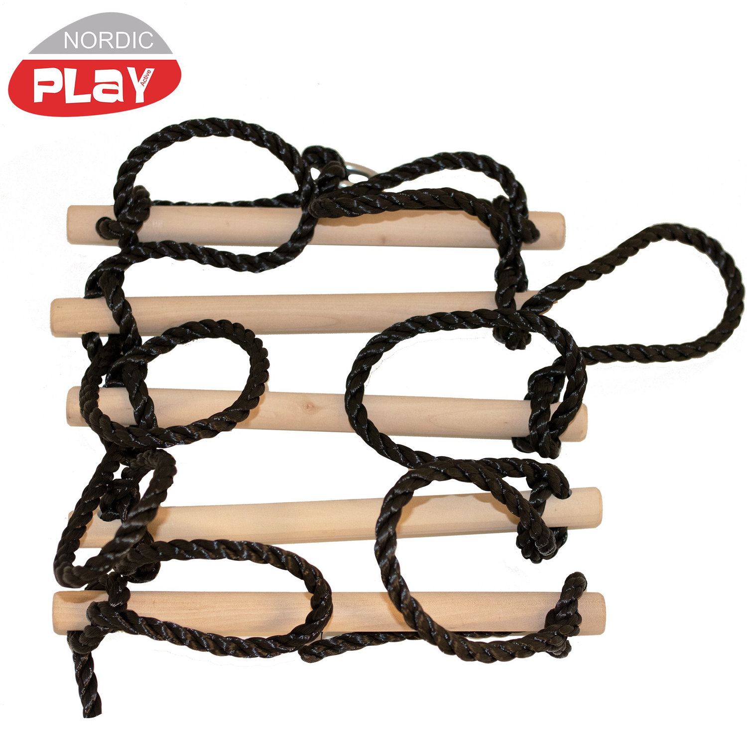 NORDIC PLAY Rebstige 5-Trin med sort reb - 805-461
