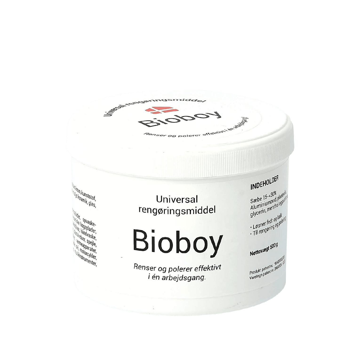 Bioboy universal rengøringsmiddel 500 g Hvid bøtte Bioboy universal rengøringsmiddel