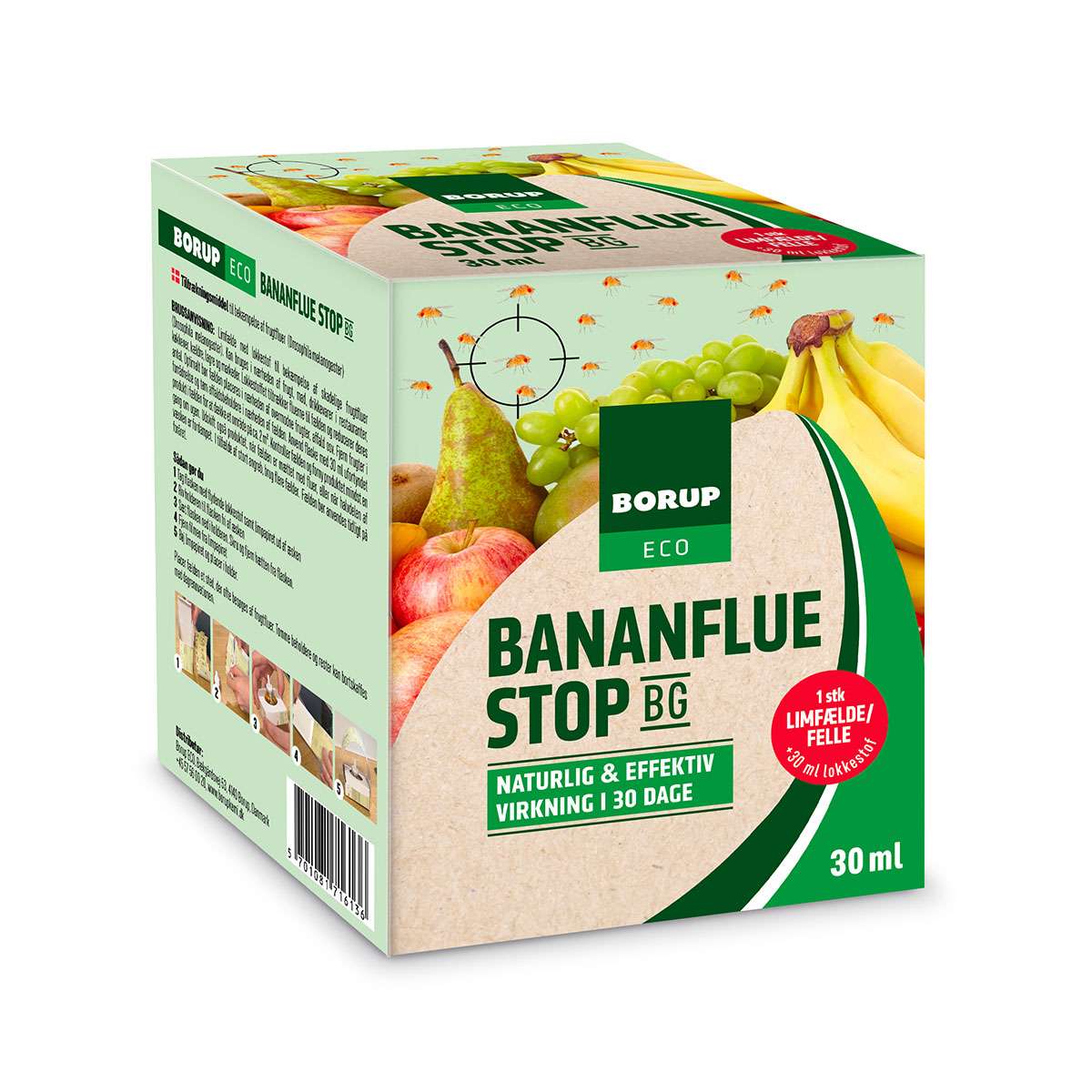 Borup Bananflue Stop økologisk fluefælde 30 ml