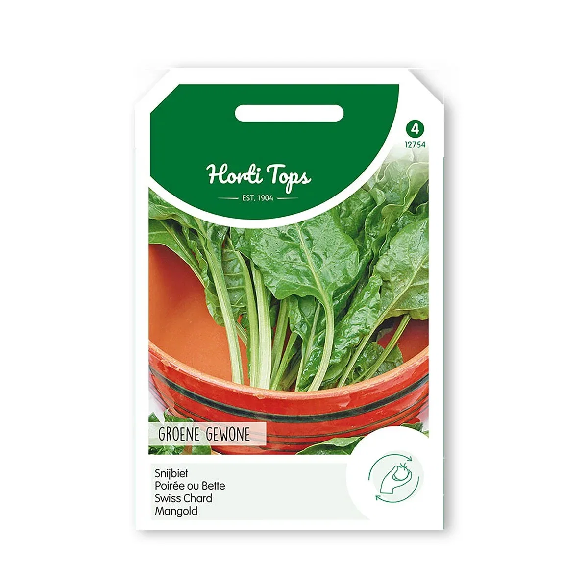 Horti Tops frø til grøn bladbede Frøpose med grøn bladbede fra Horti Tops