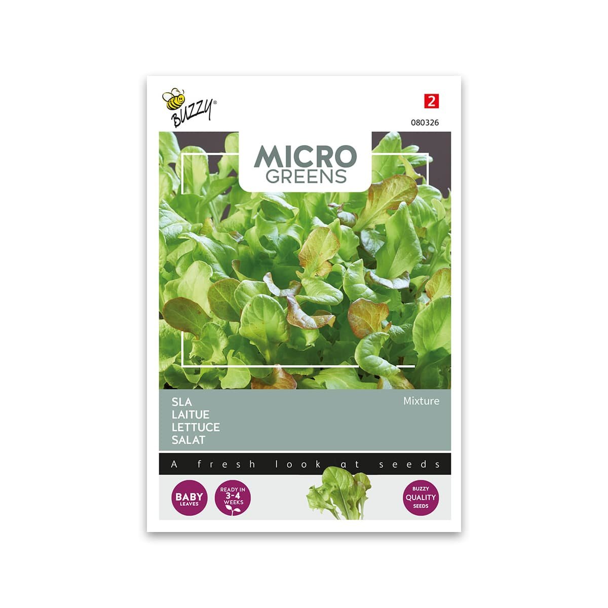 Microgreens salatfrø blanding Frøpose med microgreens salatblanding