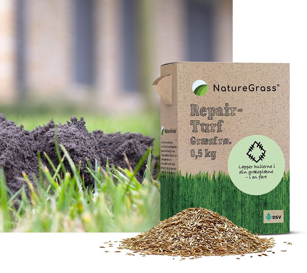NatureGrass Repair-Turf græsfrø 0,5 kg Pakke NatureGrass Repair-Turf græsfrø til plæne