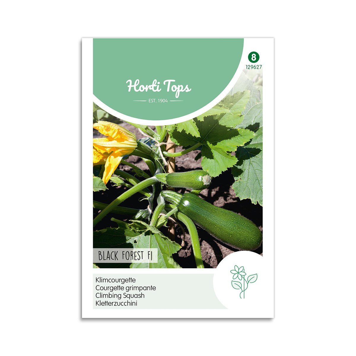 Horti Tops klatre-courgette Black Forest F1 frø Frøpose til klatre-courgette Black Forest F1 fra Horti Tops