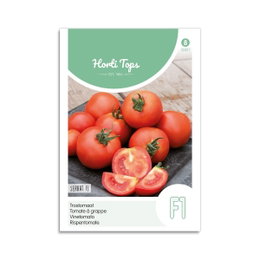 Horti Tops Serrat F1 tomatfrø til drivhus Frøpose med Serrat F1 klaser af røde tomater