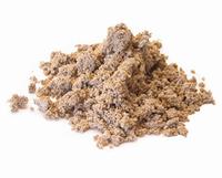 Kinetisk sand til kreativ leg Brun kinetisk sand i bunke