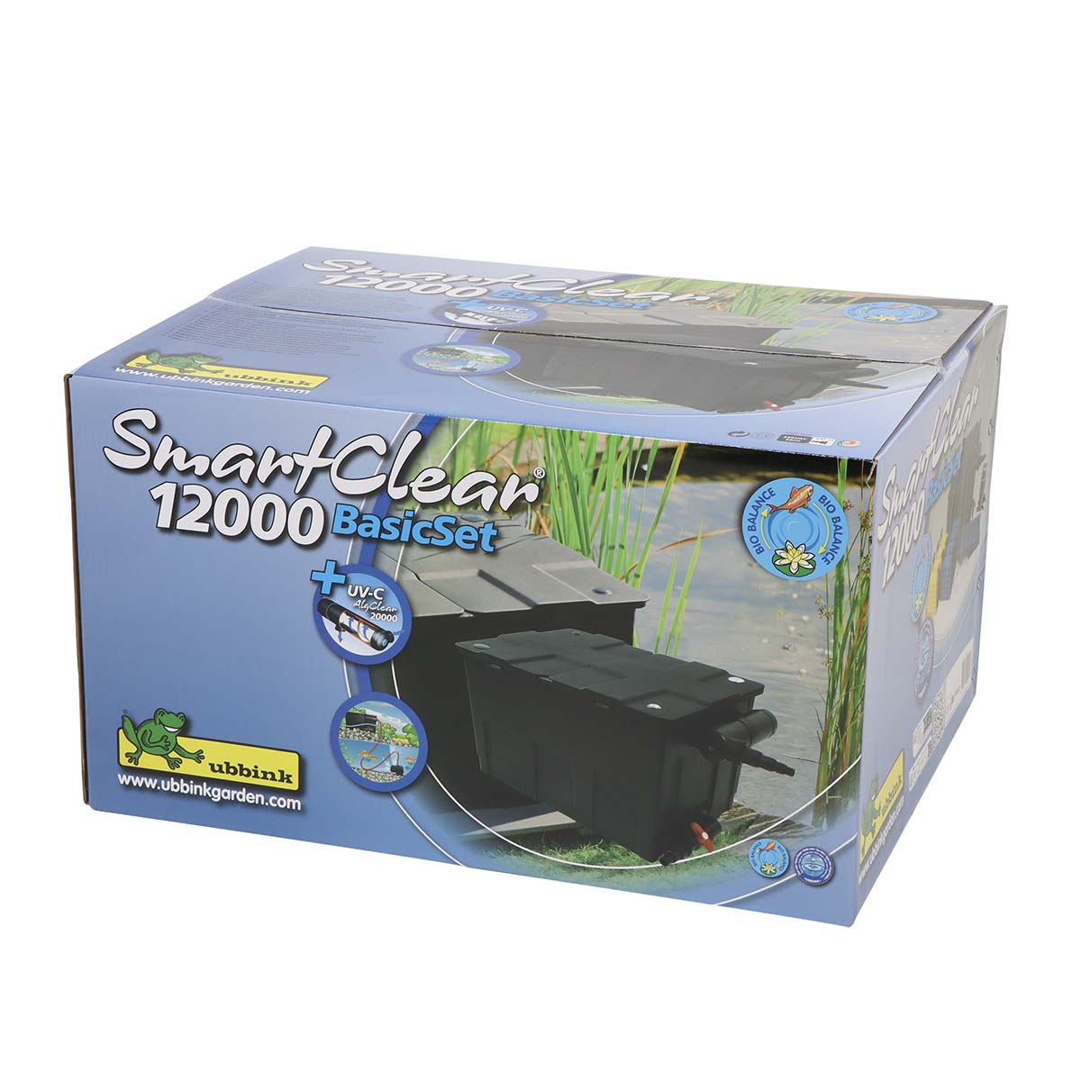 Ubbink SmartClear 12000 BasicSet havedamsfilter SmartClear 12000 BasicSet filter til havedam på æske