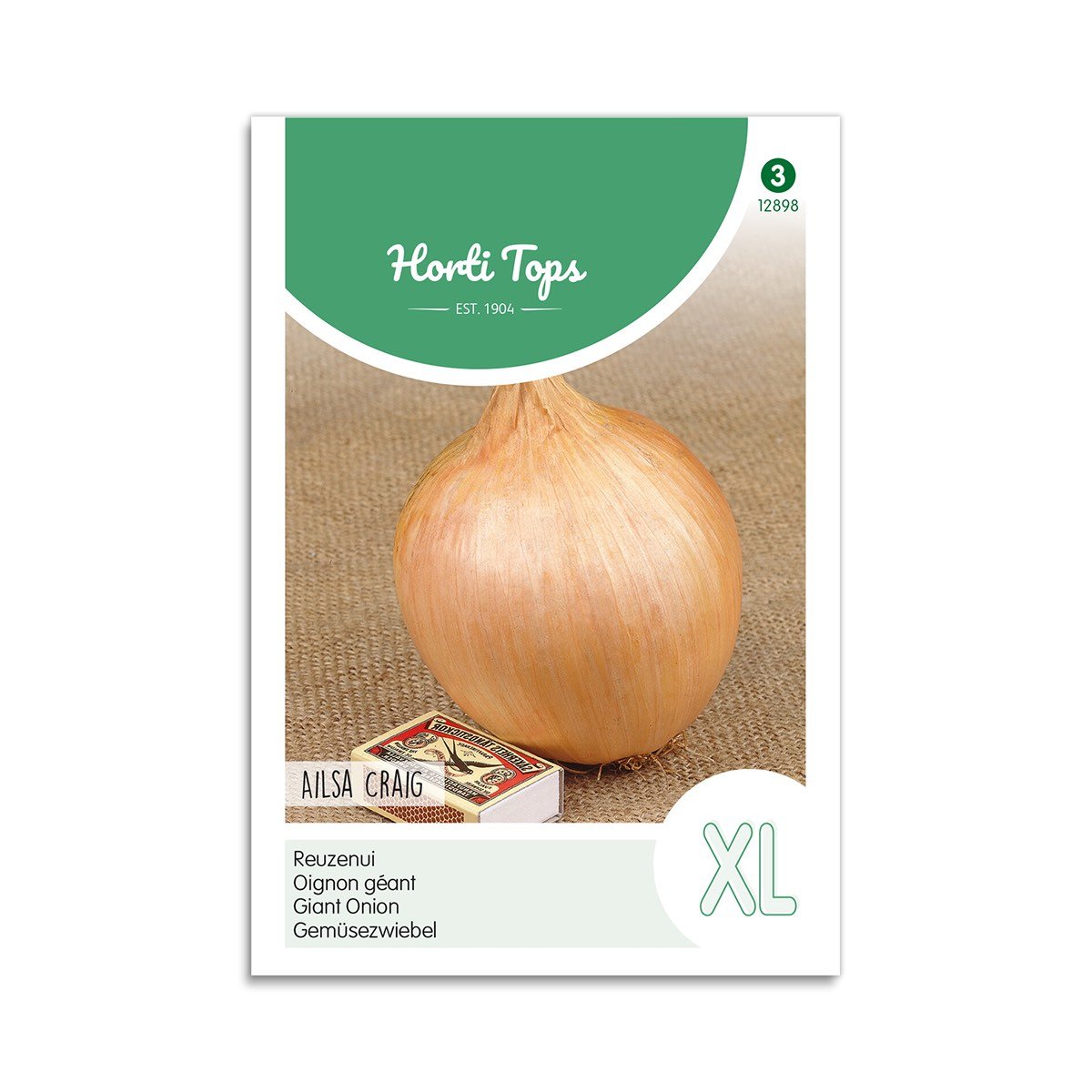 Horti Tops Ailsa Craig kæmpe løgfrø XL Frøpose Horti Tops Ailsa Craig kæmpe spise-løg