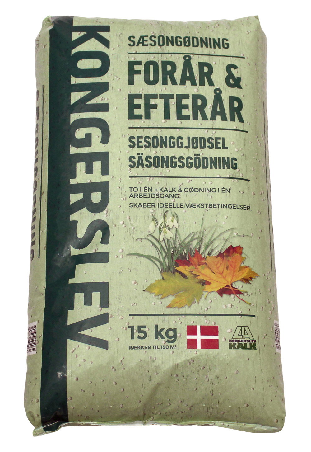 Kongerslev sæsongødning forår og efterår 15 kg sæk