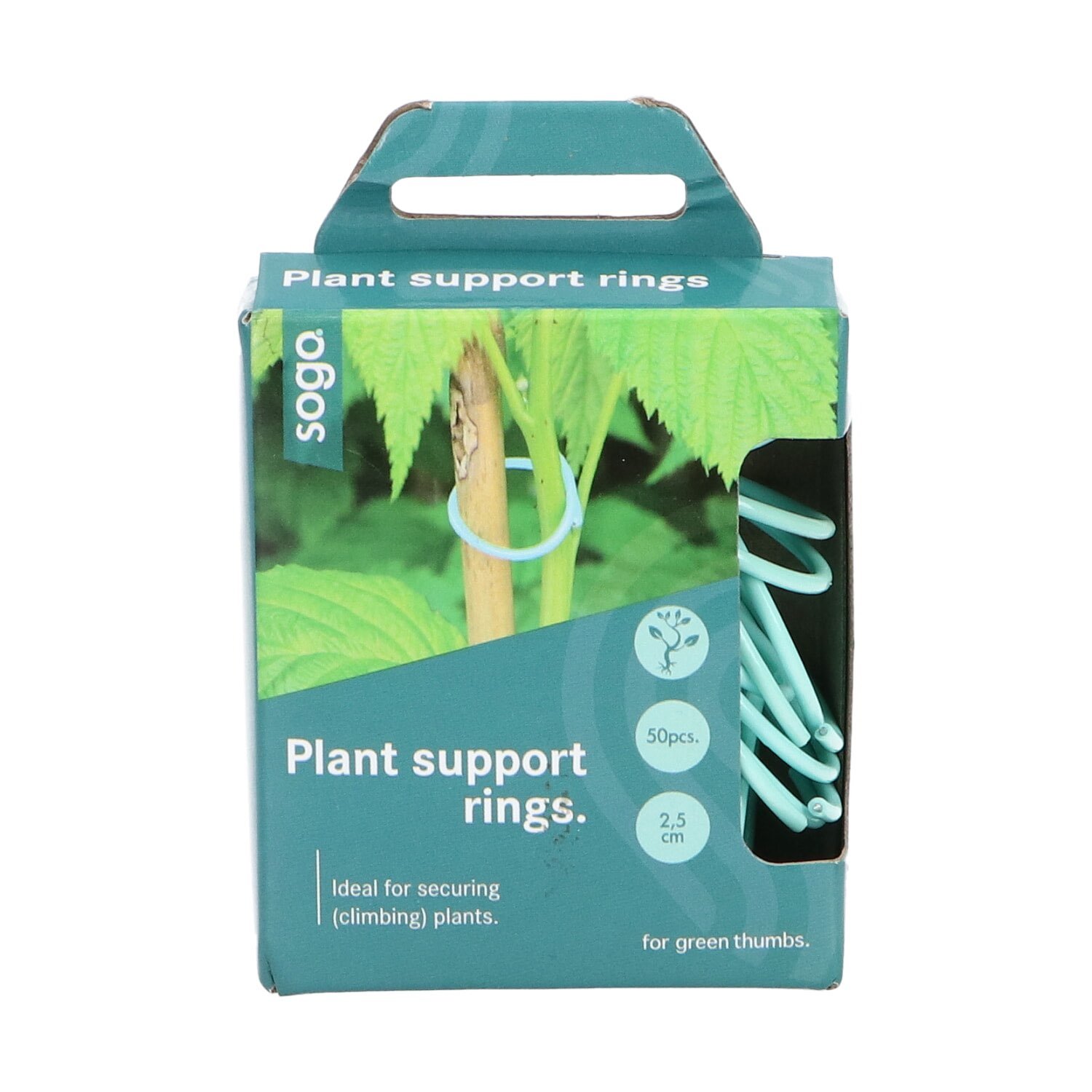 Soga plante støtte ringe 2,5 cm 50 stk Soga plante støtte ringe til klatreplanter 50 stk