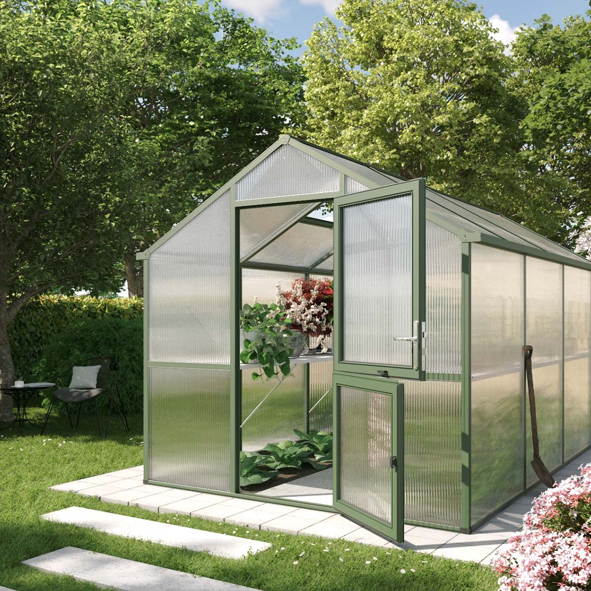 Drivhus - KGT Iris IV, Grangrøn - 10 m2