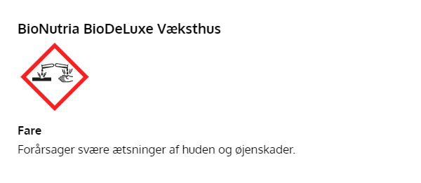 Korrosivt farepiktogram for hud og øjne