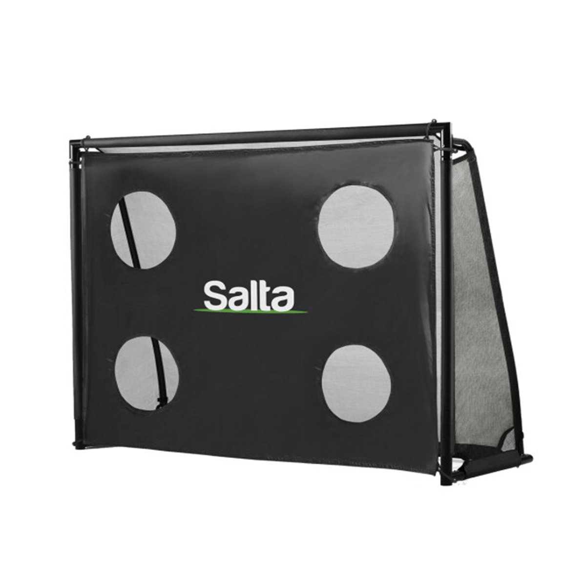 Sort Salta fodboldmål med skuddug og målskiver