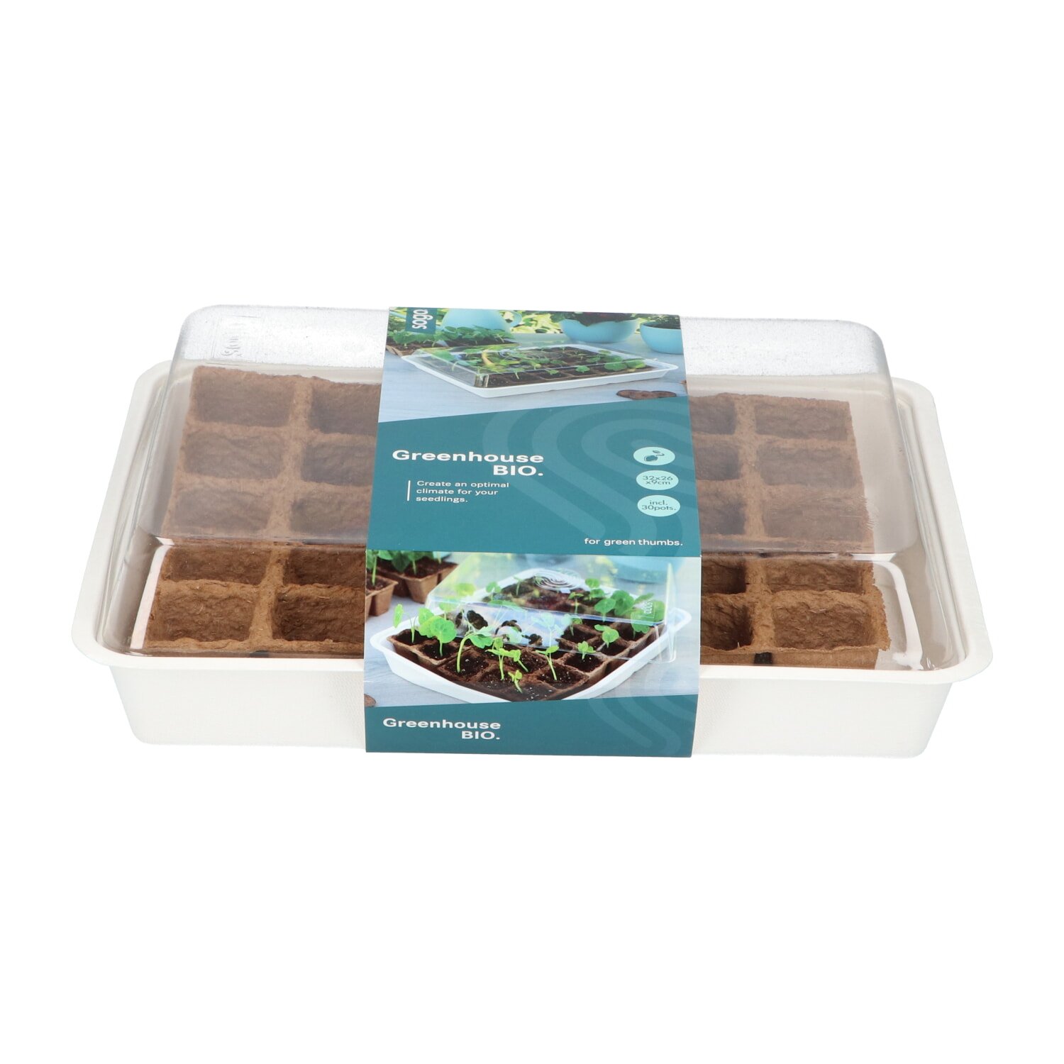 Mini drivhus BIO til forspiring Mini drivhus BIO med spirebakke og låg